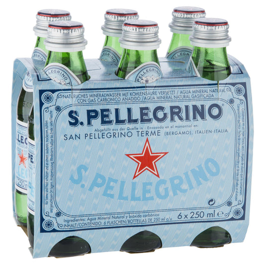 San Pellegrino Sparkling 6 X 250ml , Grocery-Drinks - HFM, Harris Farm Markets
 - 1