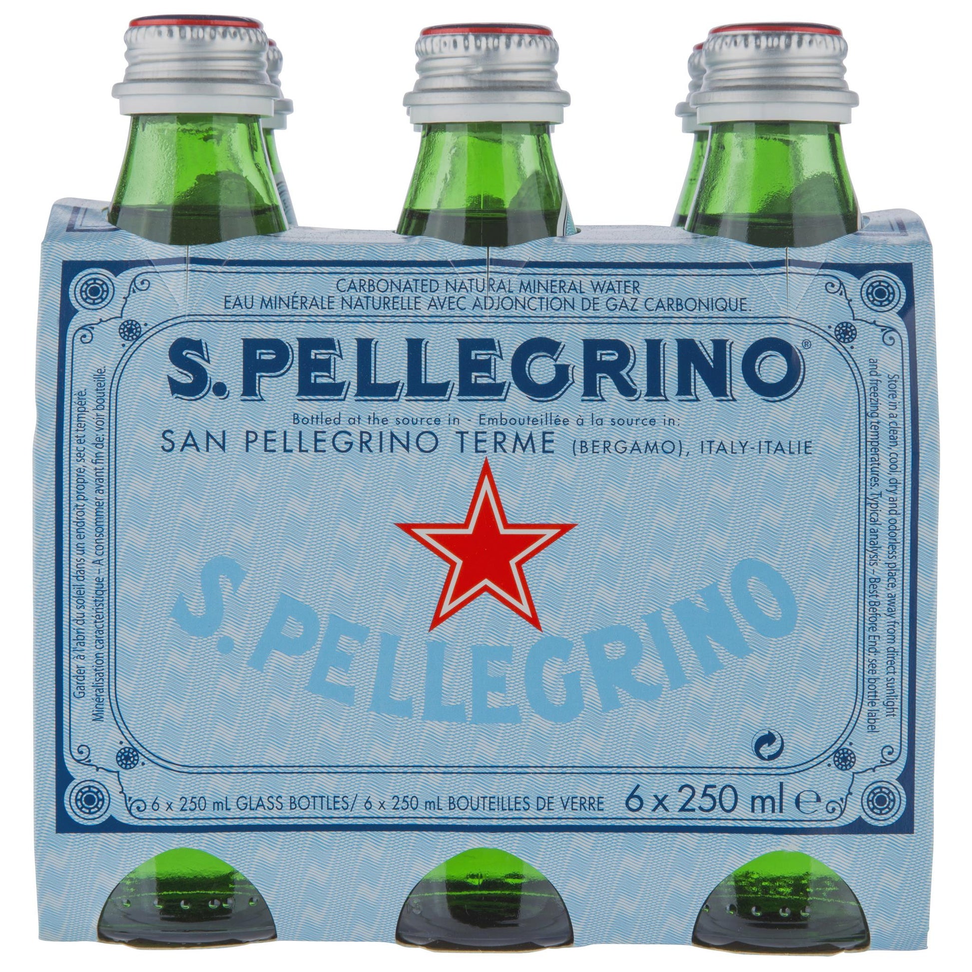 San Pellegrino Sparkling 6 X 250ml , Grocery-Drinks - HFM, Harris Farm Markets
 - 2
