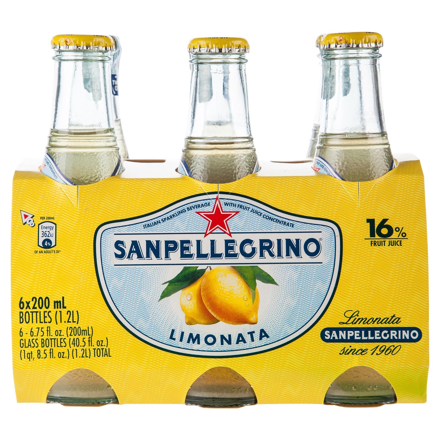 San Pellegrino Limonata 6 X 200ml , Grocery-Drinks - HFM, Harris Farm Markets
 - 2