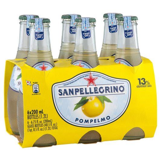 San Pellegrino Pompelmo 6 X 200ml , Grocery-Drinks - HFM, Harris Farm Markets
 - 1