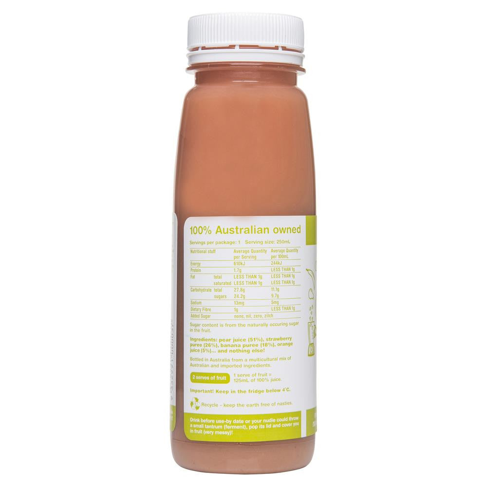 Nudie Strawberry Banana More Crushie 250mL , Frdg1-Drinks - HFM, Harris Farm Markets
 - 2