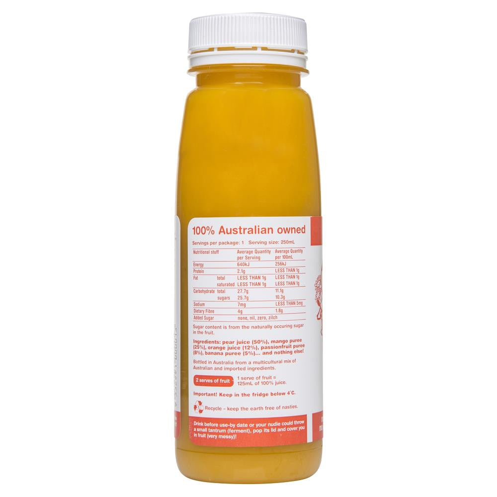 Nudie Mango Passionfruit More Crushie 250mL , Frdg1-Drinks - HFM, Harris Farm Markets
 - 2