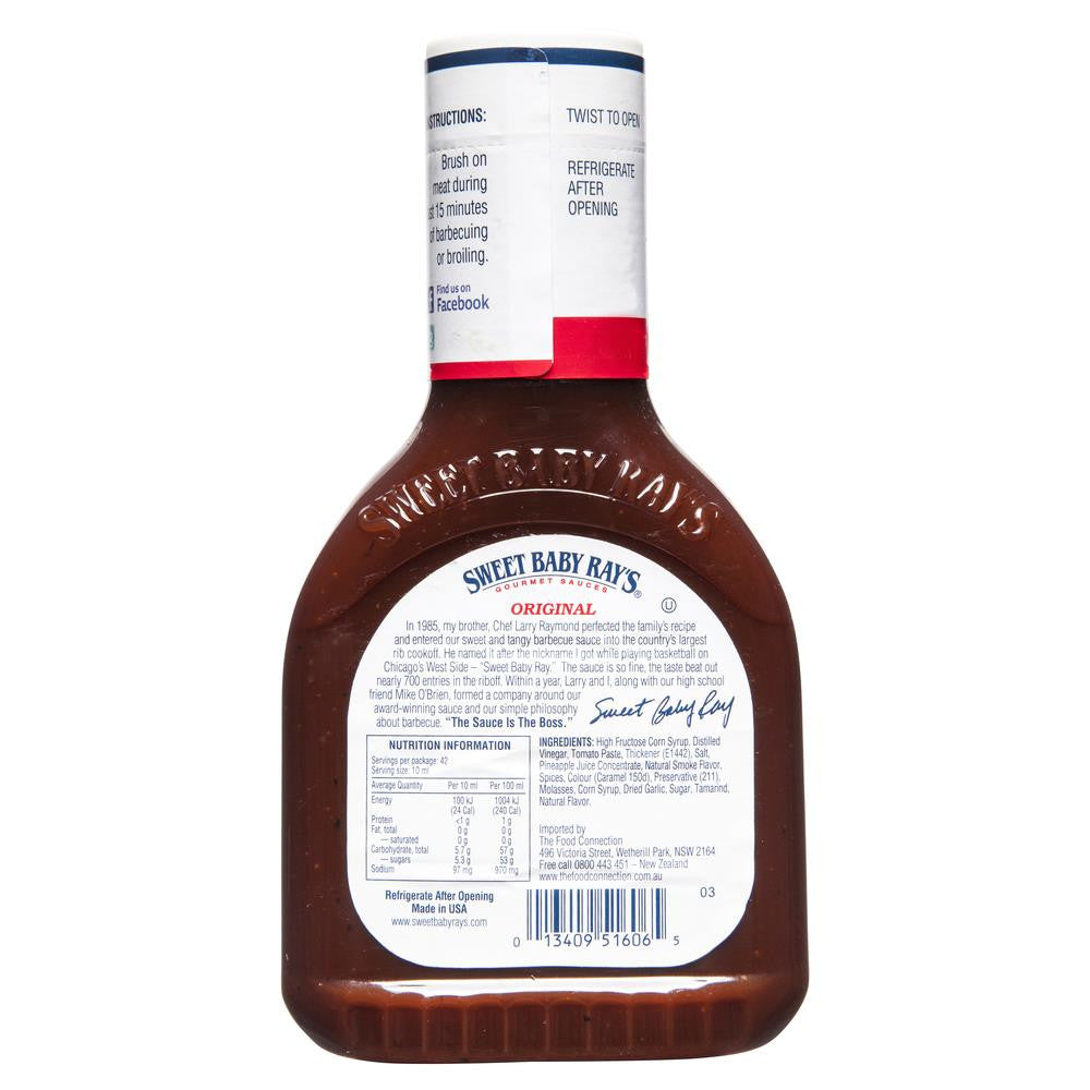 Sweet Baby Rays Barbecue Sauce 425mL , Grocery-Cooking - HFM, Harris Farm Markets
 - 2
