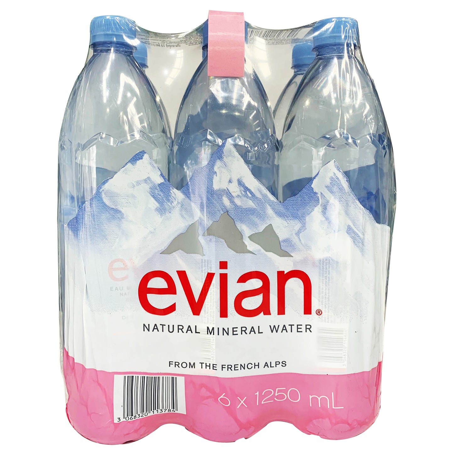 Evian Natural Mineral Water 6 x 1.25L
