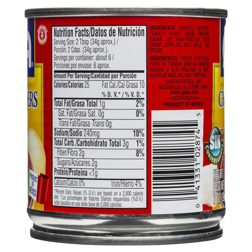 Goya Chipotle Peppers Adobo Sauce 198g , Grocery-Antipasti - HFM, Harris Farm Markets
 - 2