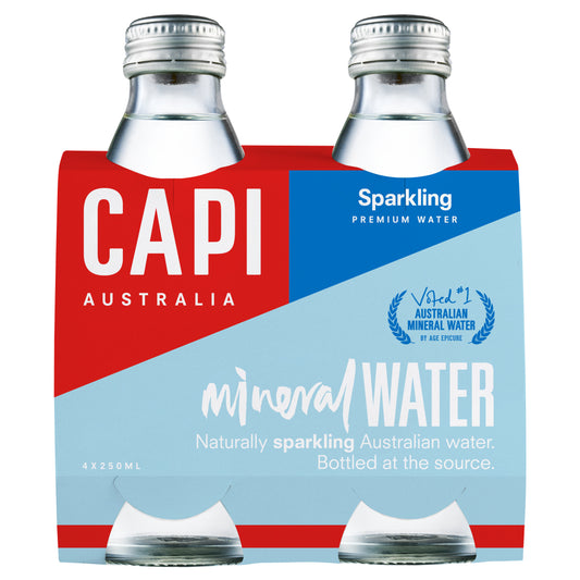 Capi Sparkling Mineral Water 4 x 250ml