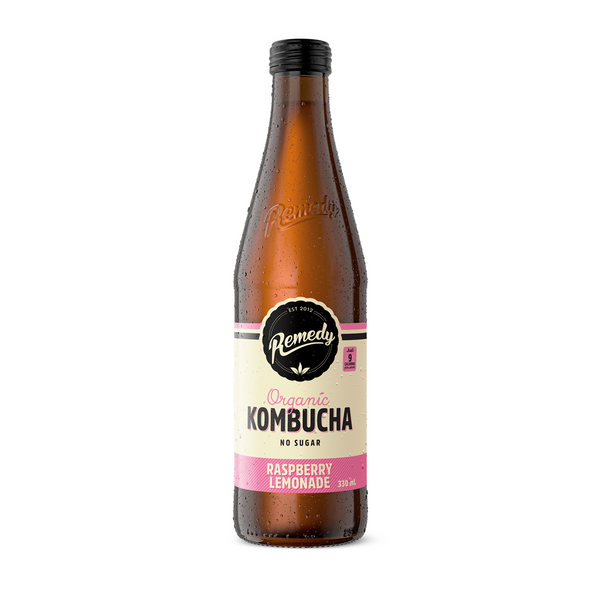 Remedy Drinks Organic Kombucha Raspberry Lemonade 330ml