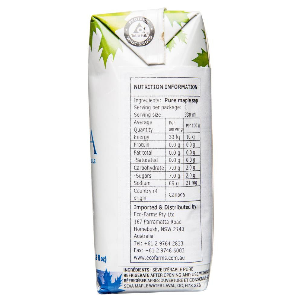 Seva Maple Water 330mL , Grocery-Drinks - HFM, Harris Farm Markets
 - 2