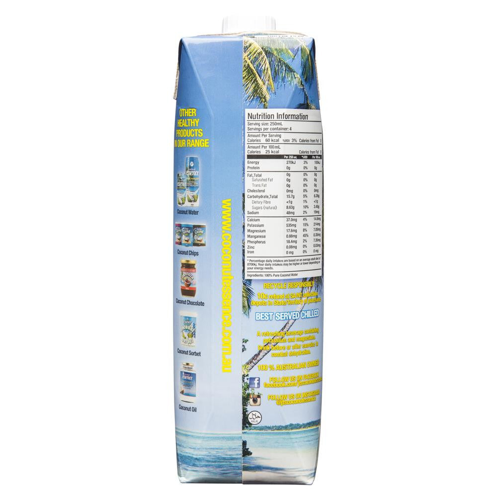 Jts Coconut Essence Water 1L , Grocery-Drinks - HFM, Harris Farm Markets
 - 2