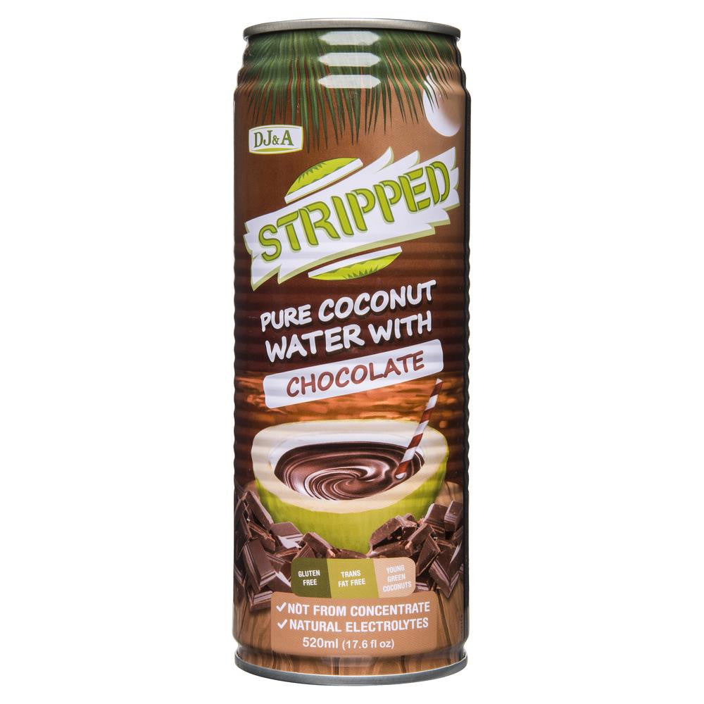 DJ&A Stripped Pure Coconut Water With Chocolate 520mL , Grocery-Drinks - HFM, Harris Farm Markets
 - 1