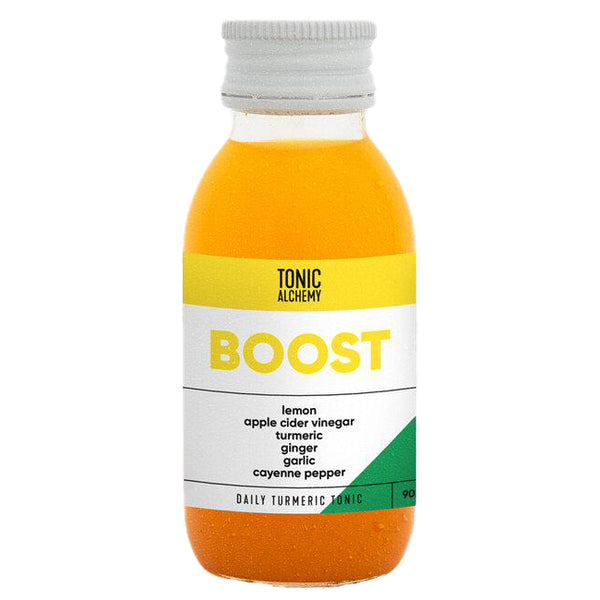 Tonic Alchemy Boost Turmeric Tonic with Lemon, Apple Cider, Turmeric, Ginger, Garlic and Cayenne Pepper | Harris Farm Online