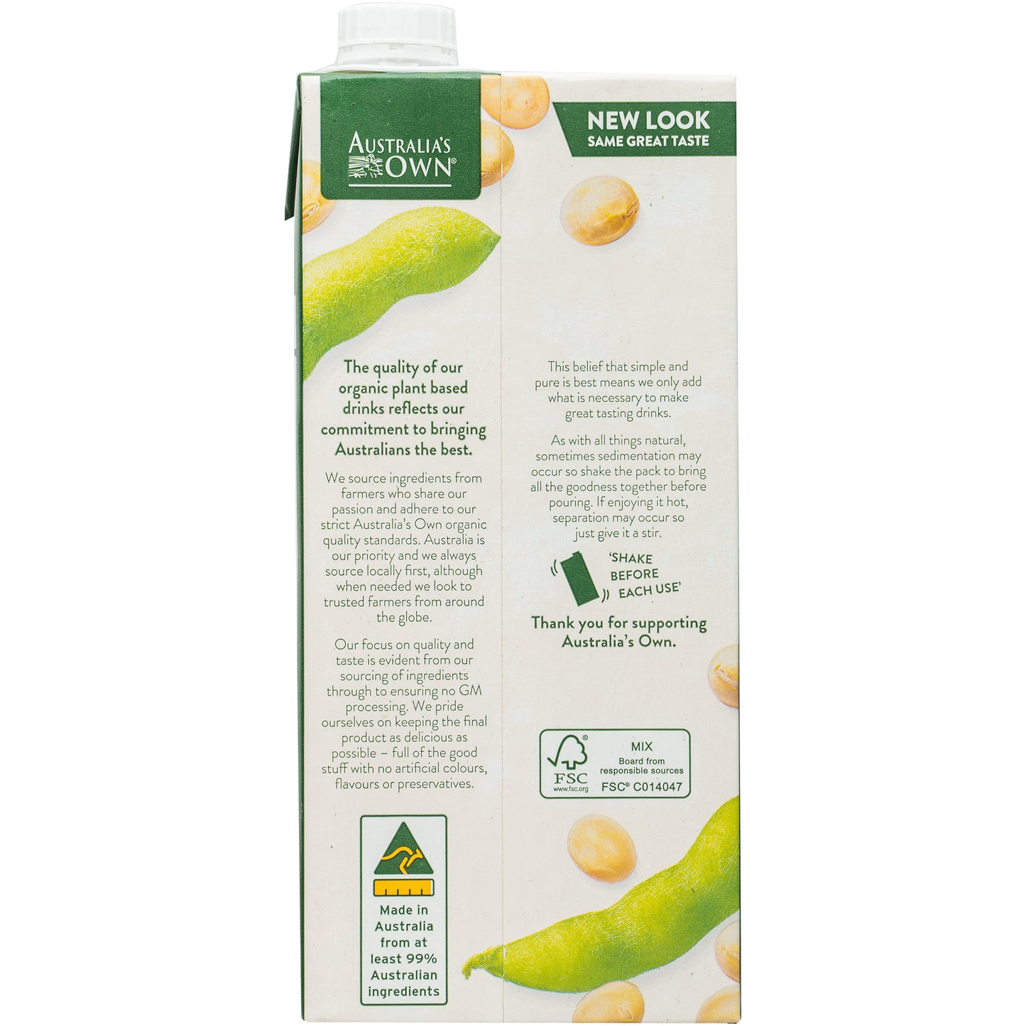 Australia's Own Organic Unsweetened Soy Milk | Harris Farm Online