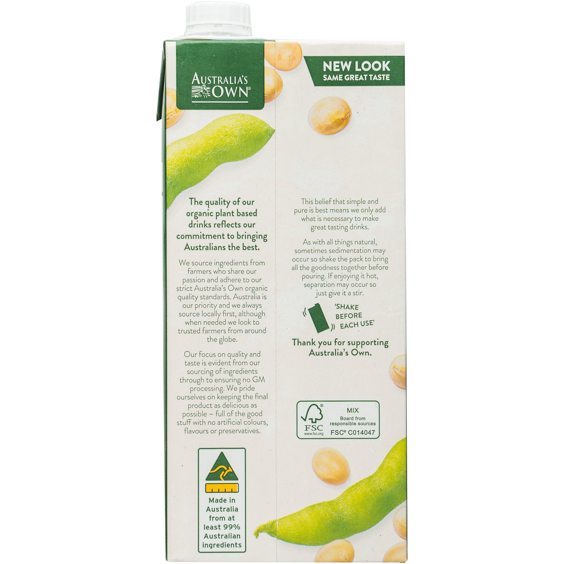Australia's Own Organic Unsweetened Soy Milk | Harris Farm Online