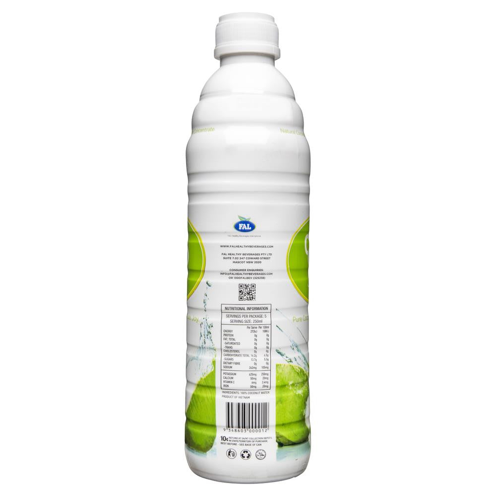 Coco Joy Pure Coconut Water 1.25L , Grocery-Drinks - HFM, Harris Farm Markets
 - 2