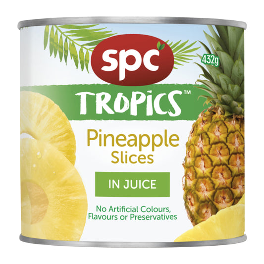 SPC Tropics Pineapple Slices In Juice 432g