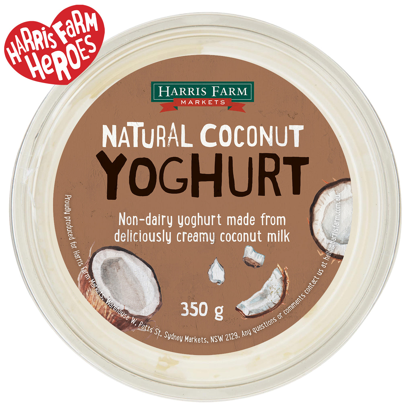 Harris Farm Yoghurt Natural Coconut Milk | Harris Farm Online