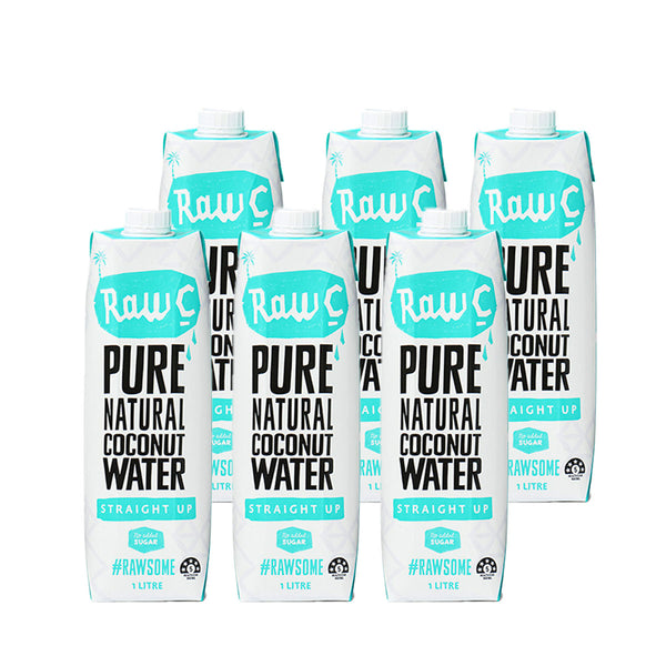 Raw C Straight Up Coconut Water Case 6 x 1L