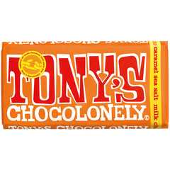 Tony's Chocolonely Milk Caramel Sea Salt | Harris Farm Online