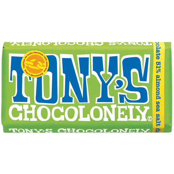 Tony's Chocolonely Dark Almond Sea Salt | Harris Farm Online