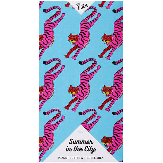 Hey Tiger Summer In The City Peanut Butter and Pretzel Milk Chocolate | Harris Farm Online