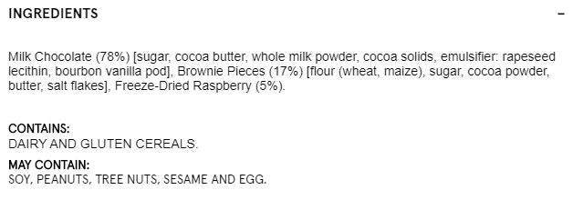 Hey Tiger Be Mine Raspberry and Fudge Brownie | Harris Farm Online