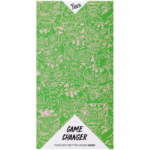 Hey Tiger Game Changer Hazelnut Butter Vegan Dark Chocolate | Harris Farm Online