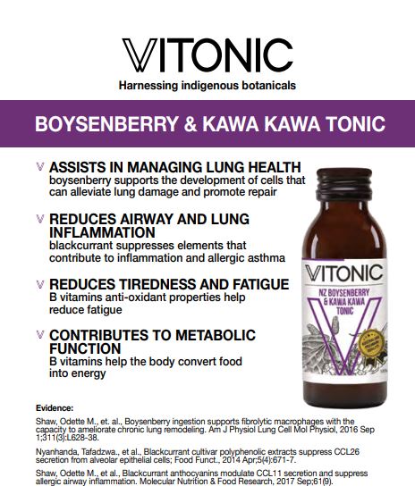Vitonic NZ Boysenberry and Kawa Kawa Tonic | Harris Farm Online