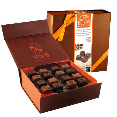 Belvas Praline Chocolate The Road to the Origins Gift Pack |  Harris Farm Online