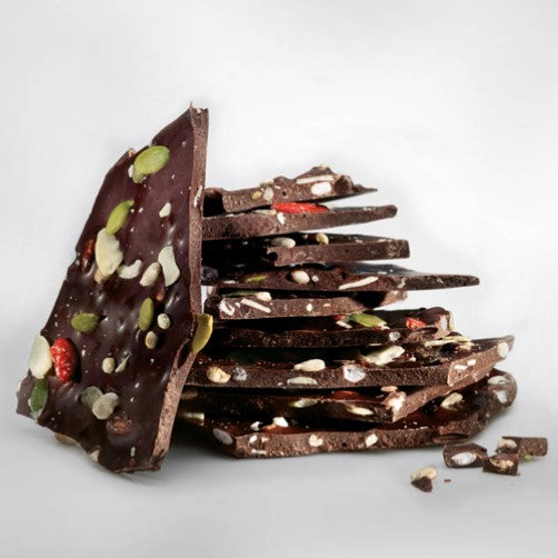 Belvas Belgian Thins Organic Dark Chocolate Hazelnuts, Salted Caramel, Candies and Puffed Rice | Harris Farm Online