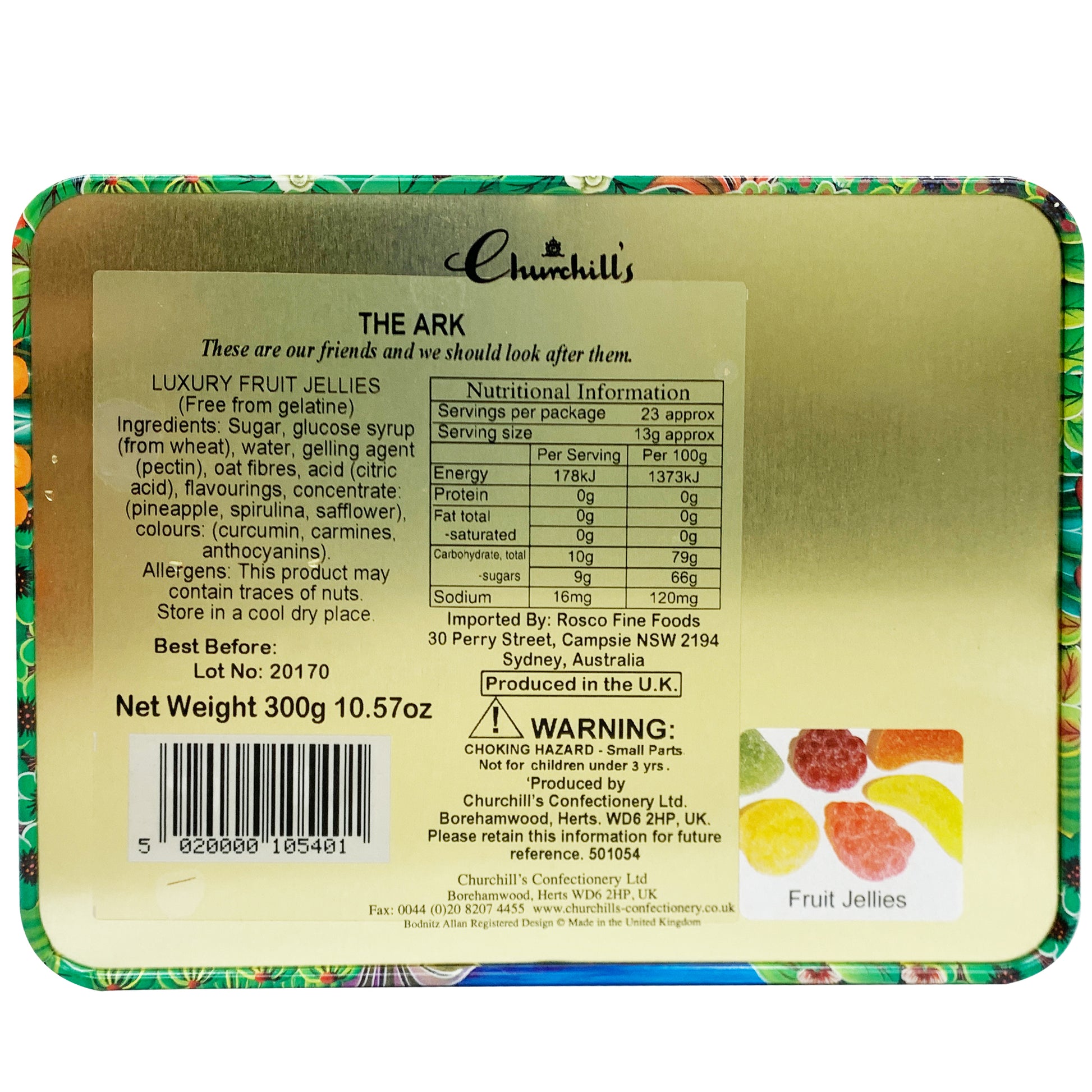 Churchill's The Ark Fruit Jellies Tin | Harris Farm Online