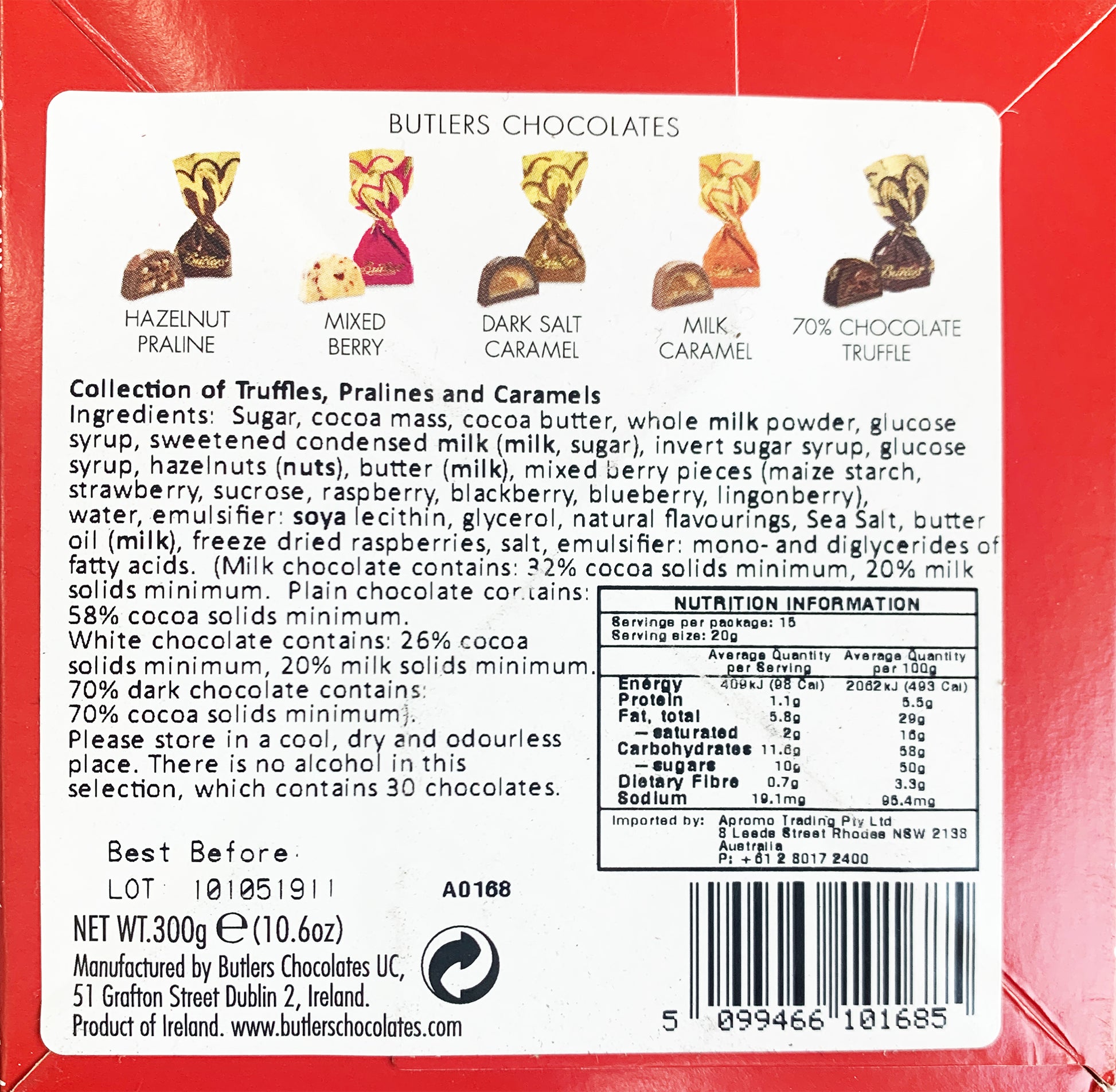Butlers Collection of Chocolate Yuletide Cracker | Harris Farm Online