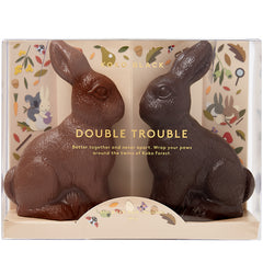 Koko Black Double Trouble Milk and 54% Dark Chocolate Bunnies | Harris Farm Online