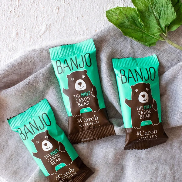 The Carob Kitchen Banjo Chocolate Bear Mint | Harris Farm Online