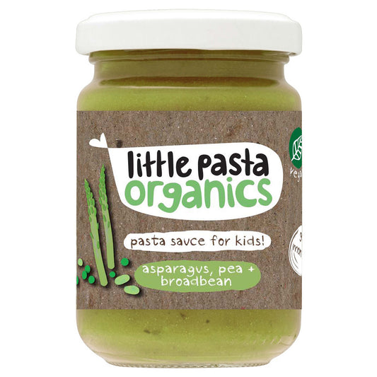 Little Pasta Organics Pasta Sauce for Kids Asparagus, Pea and Broadbean 130g
