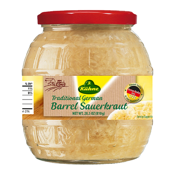 Kuhne Sauerkraut Traditional German Barrel 810g