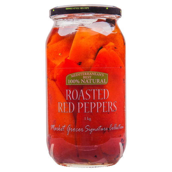Market Grocer Antipasti Peppers Red Roasted 1kg , Grocery-Antipasti - HFM, Harris Farm Markets
 - 1
