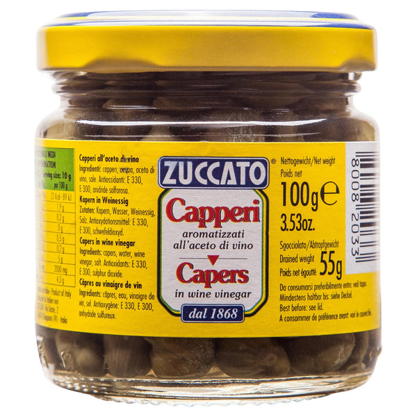 Zuccato Capers In Vinegar 106g , Grocery-Condiments - HFM, Harris Farm Markets
 - 1