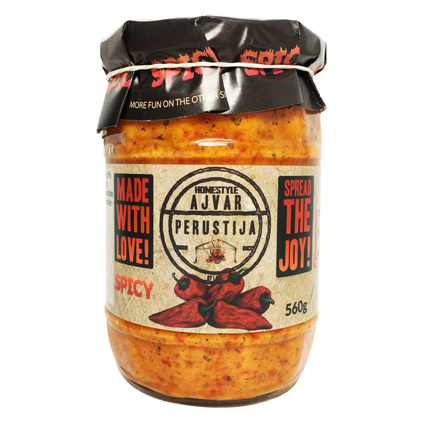 Perustija Homemade Ajvar Spicy 560g