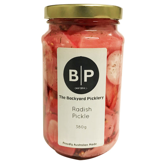 The Backyard Picklery Radish Pickle 380g