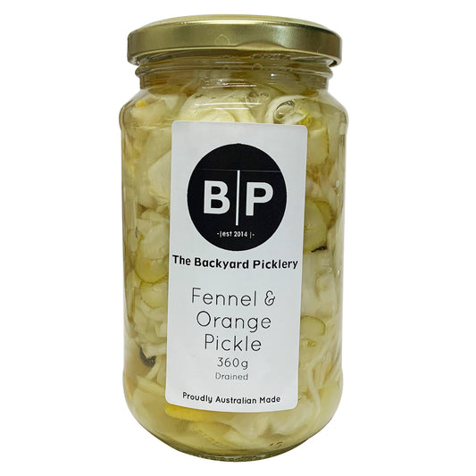 The Backyard Picklery Pickled Fennel and Orange 360g