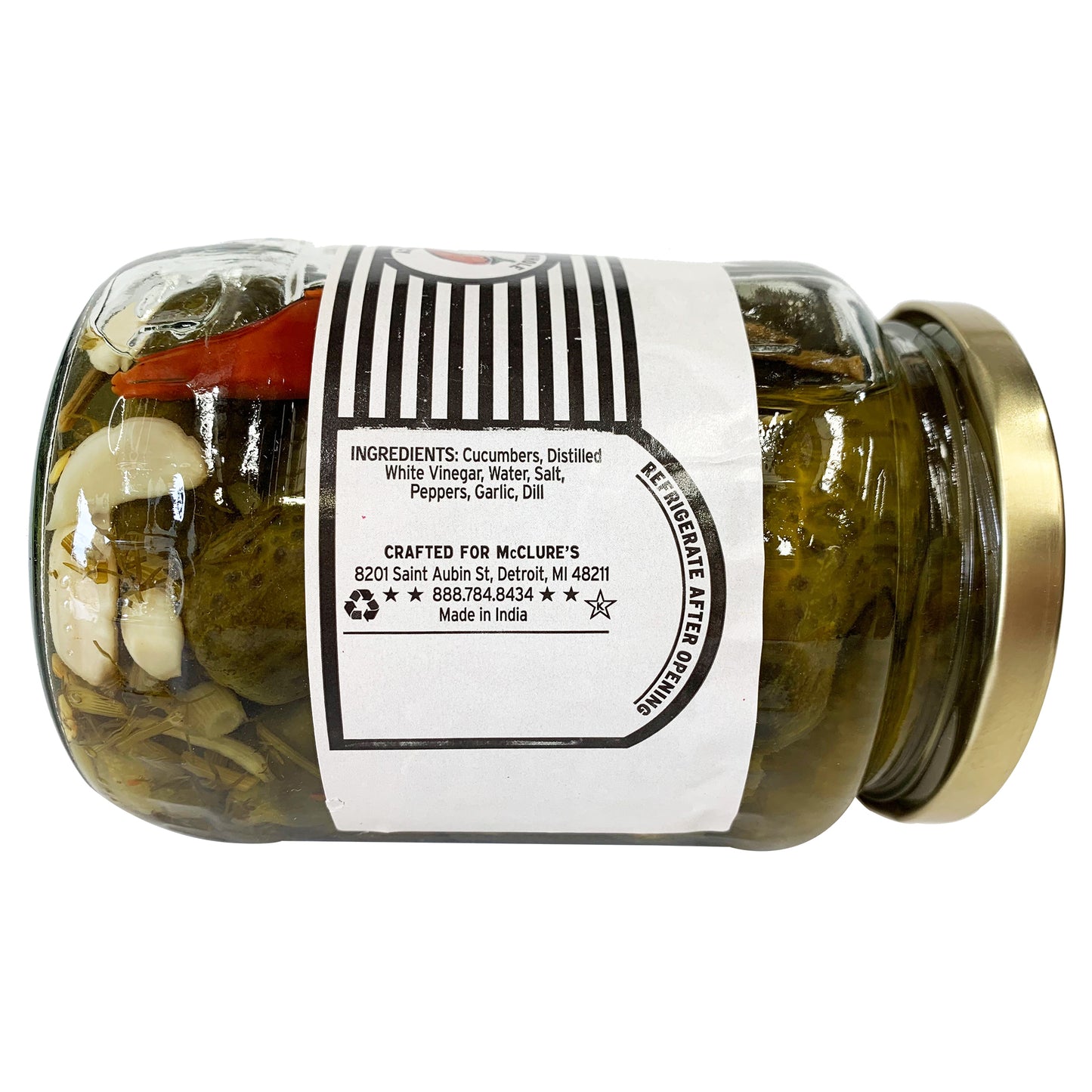 Mcclure's Pickles - Whole Spicy Dill (720g)