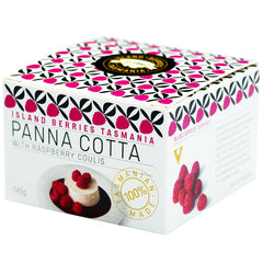 Island Berries Tasmania Panna Cotta with Raspberry Coulis | Harris Farm Online