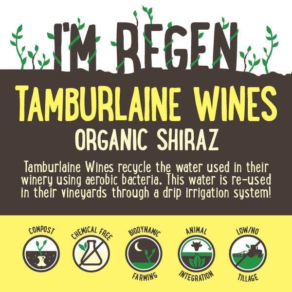 Tamburlaine Organic No Preservatives Added Shiraz NSW Case 12 x 750ml