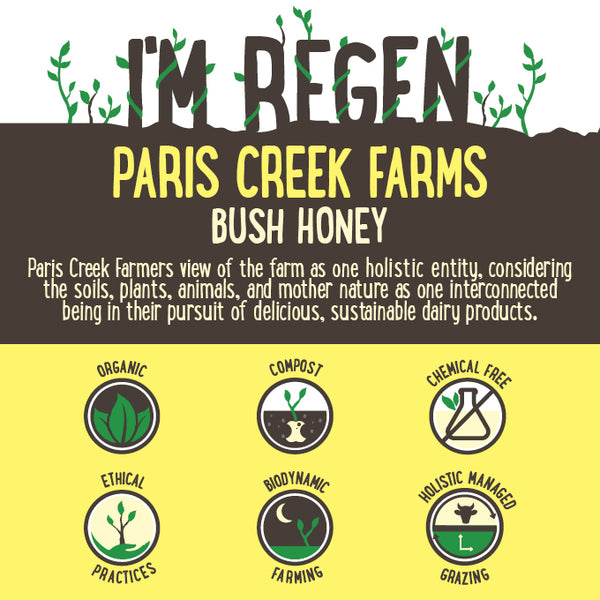 Paris Creek Farms Bio Dynamic Organic Bush Honey and Vanilla Yoghurt | Harris Farm Online