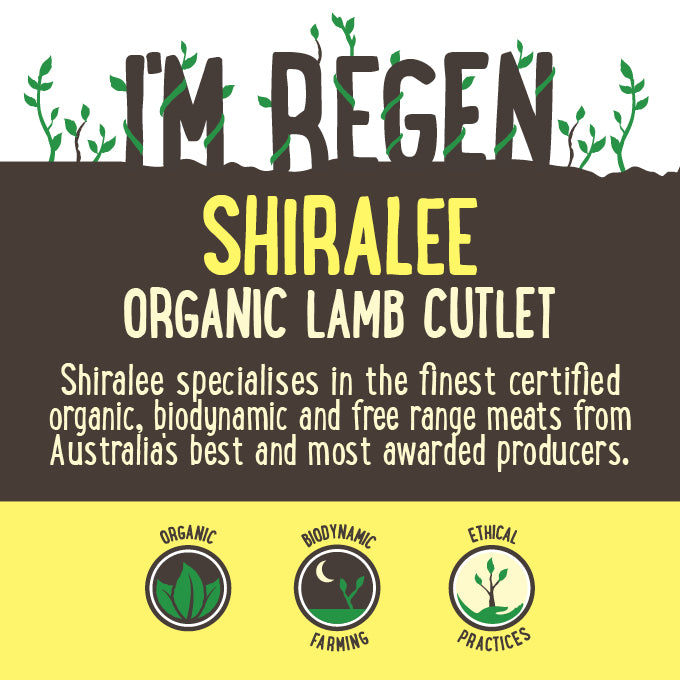 Shiralee Organic Lamb Cutlets 150-300g