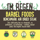 Barbell Benchmark Classic Spices Air Dried Steak Organic Grass Fed Beef | Harris Farm Online