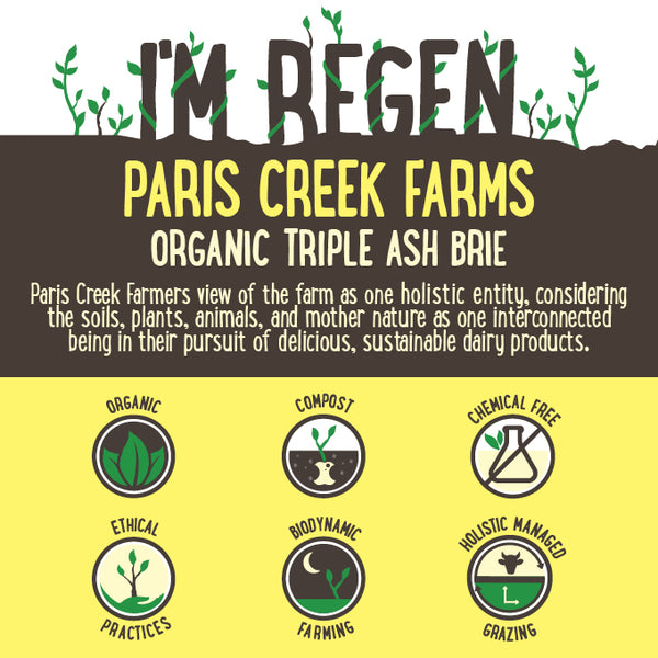 Paris Creek Farms Bio-Dynamic Organic Triple Cream Brie | Harris Farm Online