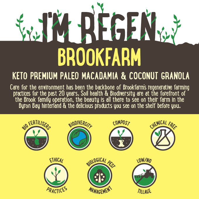 Brookfarm Keto Premium Paleo Macadamia and Coconut Granola 330g