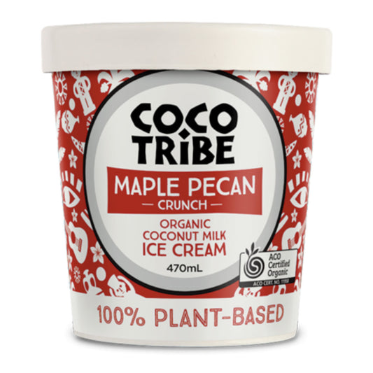 Coco Tribe Organic Coconut Maple Pecan Crunch Ice Cream 470ml | Harris Farm Online