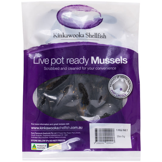 Kinkawooka Shellfish Live Pot Ready Mussels | Harris Farm Online